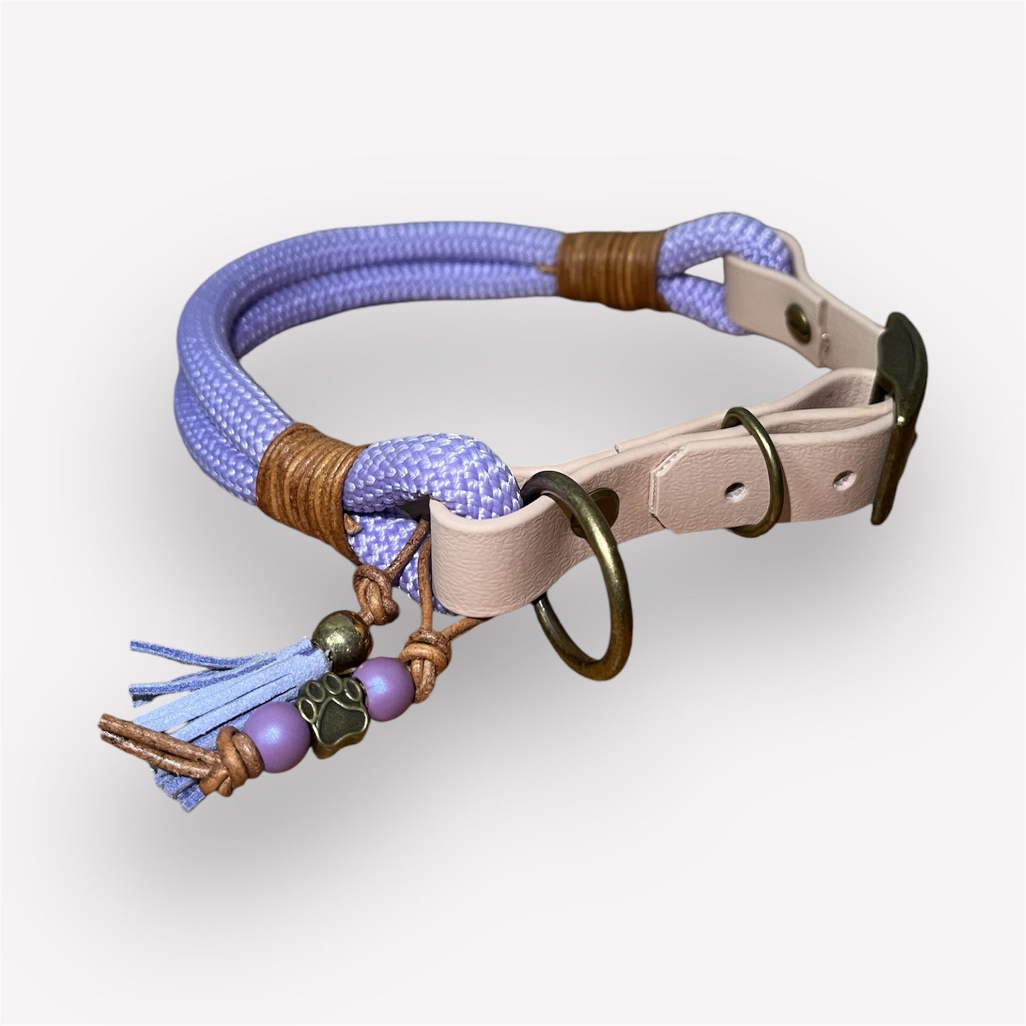 Lila Traum - Handgefertigtes Hunde Halsband