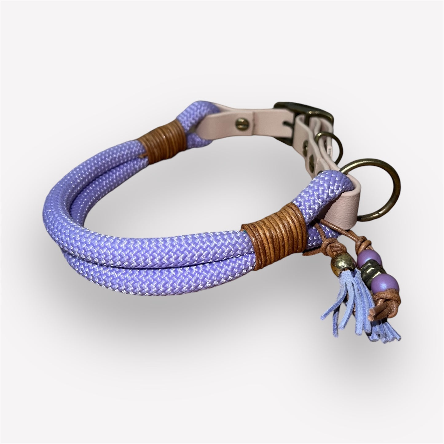 Lila Traum - Handgefertigtes Hunde Halsband