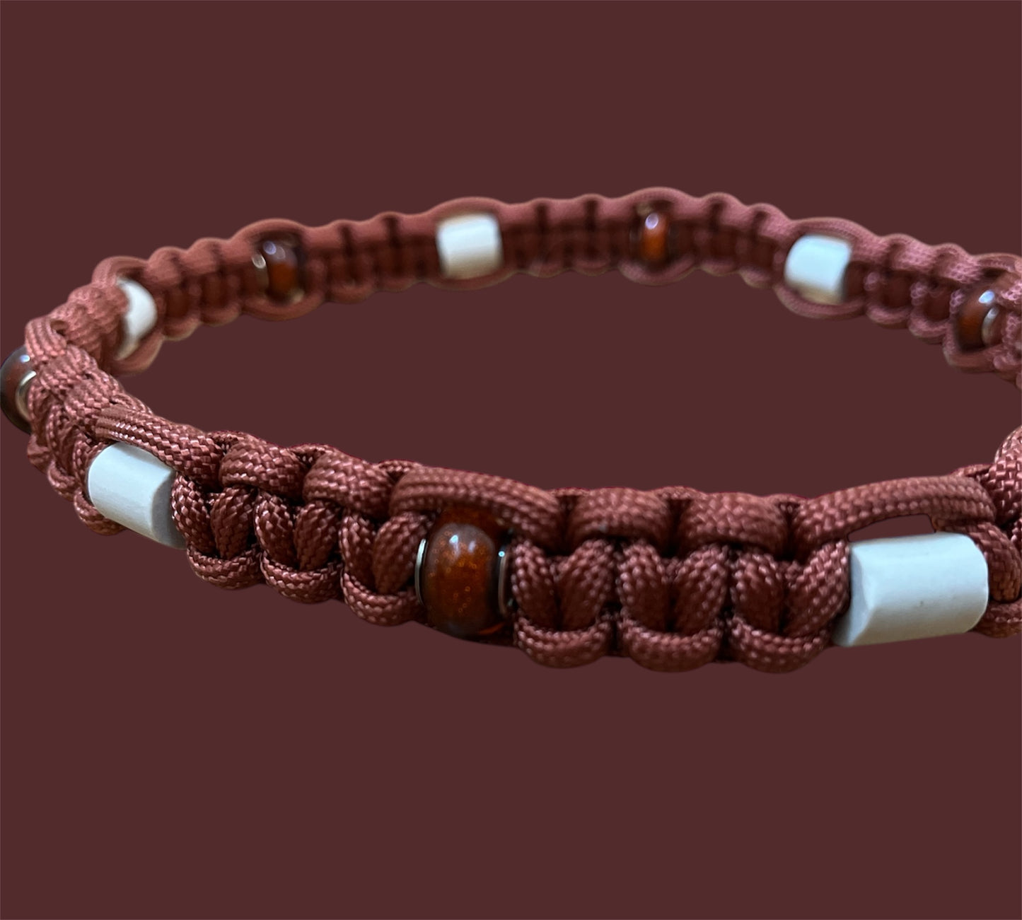 Kupfer Braunes Em-Keramik Schmuckhalsband