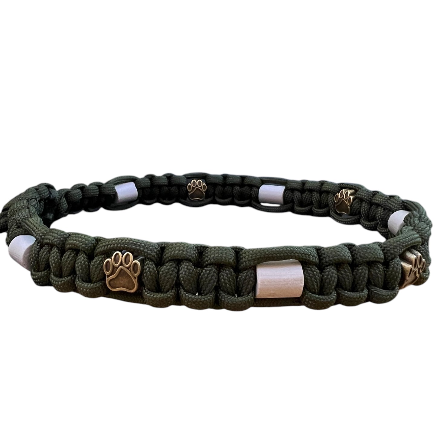 Em-Keramik Schmuckhalsband Olivegrün