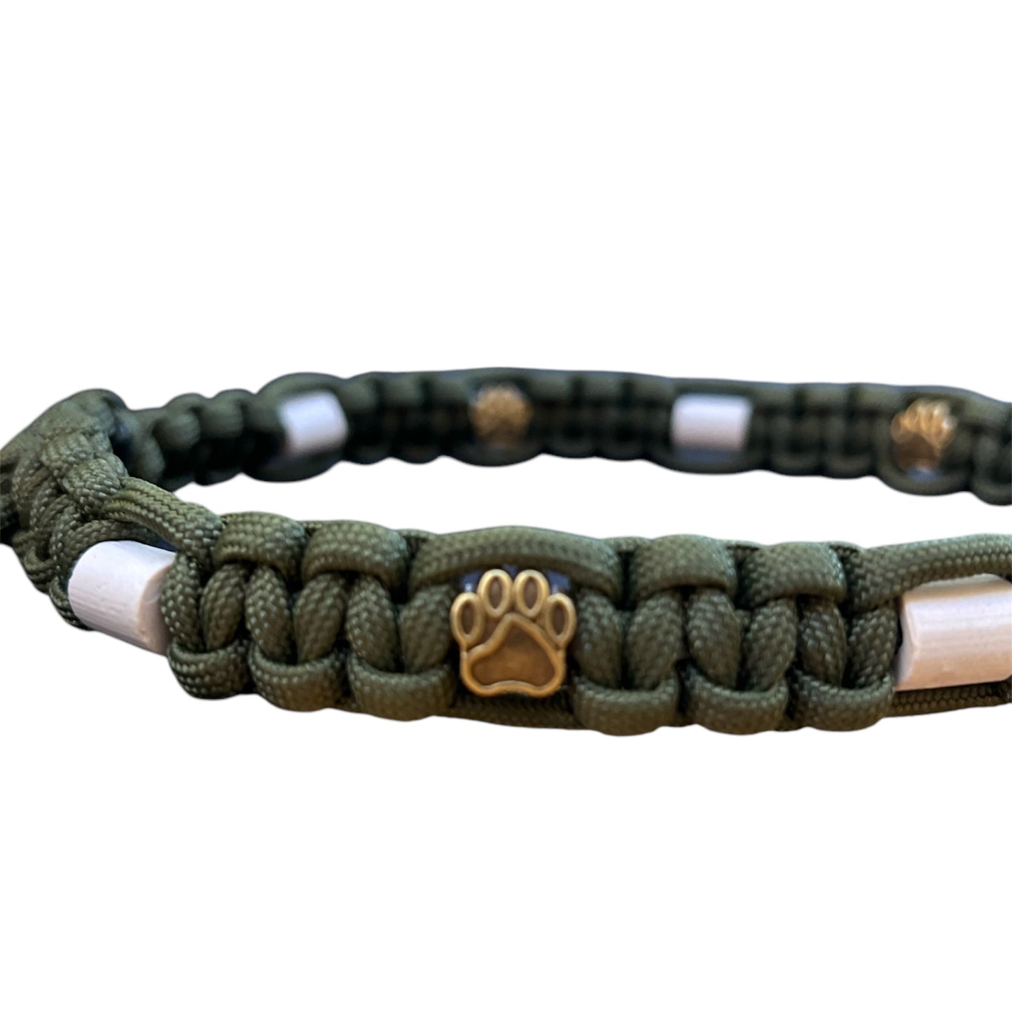 Em-Keramik Schmuckhalsband Olivegrün