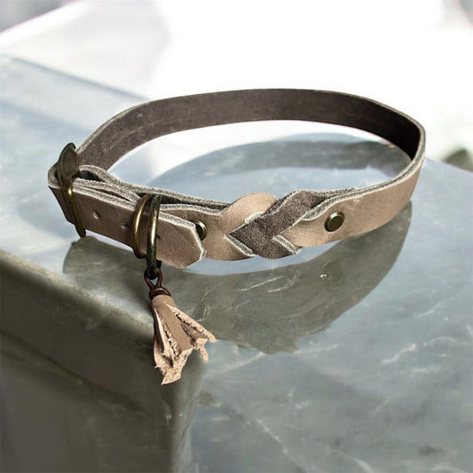 Elegantes Lederhalsband