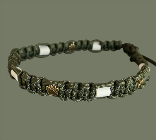Em-Keramik Schmuckhalsband Olivegrün